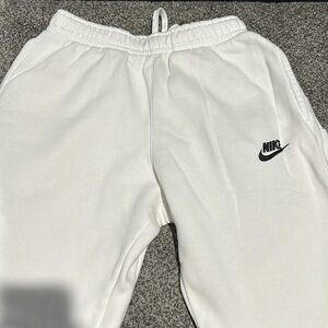 Men’s Nike White Small Joggers - Like New